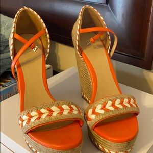 Gucci Beige and OrangeEspadrille size 38 #370496